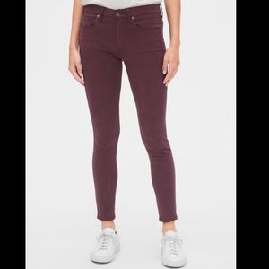 Gap Midrise Curvy True Skinny purple jeans - 25R